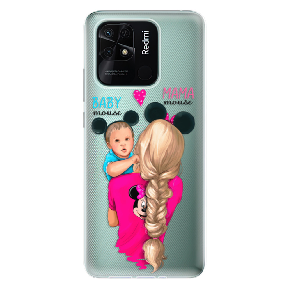 Odolné silikonové pouzdro iSaprio - Mama Mouse Blonde and Boy - Xiaomi Redmi 10C