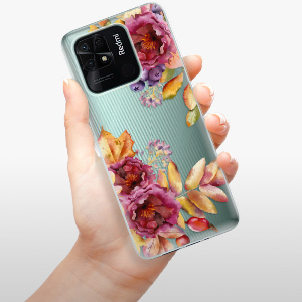 Silikonové pouzdro iSaprio - Xiaomi Redmi 10C - Fall Flowers