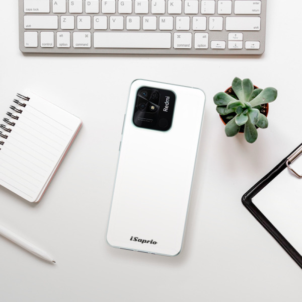 Silikonové pouzdro iSaprio - Xiaomi Redmi 10C - 4Pure bílé