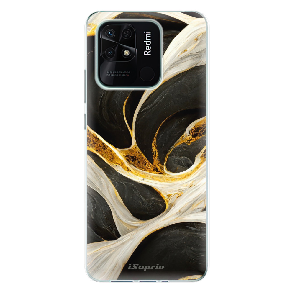 Odolné silikonové pouzdro iSaprio - Black and Gold - Xiaomi Redmi 10C