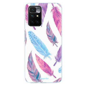 Silikonové odolné pouzdro iSaprio - Feather Pattern 10 na mobil Xiaomi Redmi 10