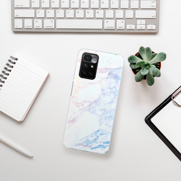 Silikonové pouzdro iSaprio - Xiaomi Redmi 10 - Raibow Marble 10