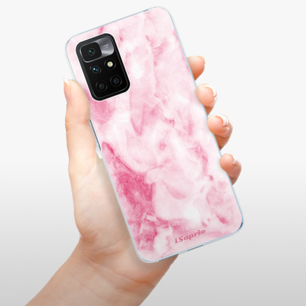 Silikonové pouzdro iSaprio - Xiaomi Redmi 10 - RoseMarble 16