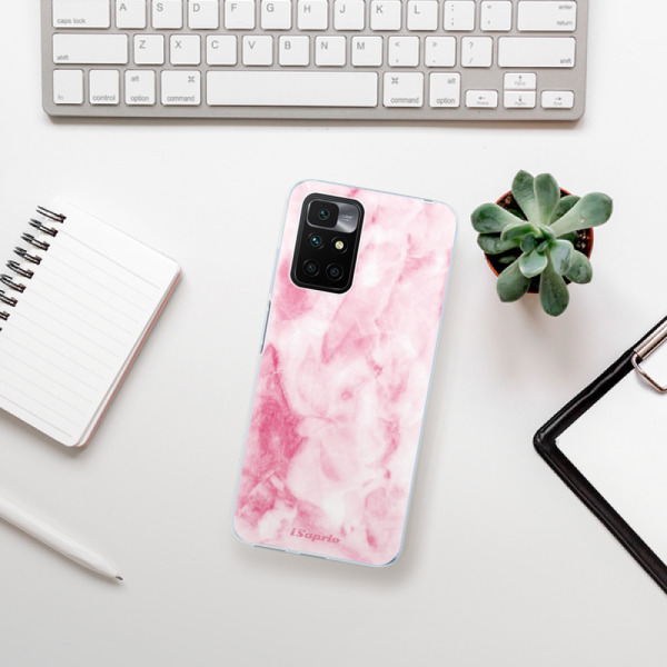 Silikonové pouzdro iSaprio - Xiaomi Redmi 10 - RoseMarble 16