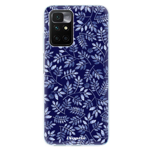 Silikonové odolné pouzdro iSaprio - Blue Leaves 05 na mobil Xiaomi Redmi 10