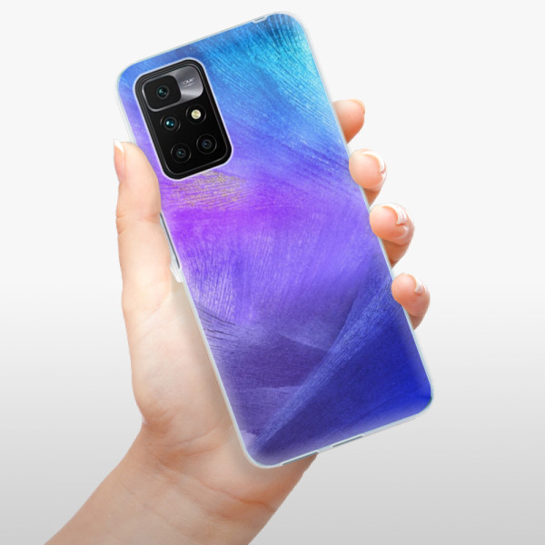 Silikonové pouzdro iSaprio - Xiaomi Redmi 10 - Purple Feathers