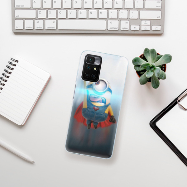 Silikonové pouzdro iSaprio - Xiaomi Redmi 10 - Mimons Superman 02