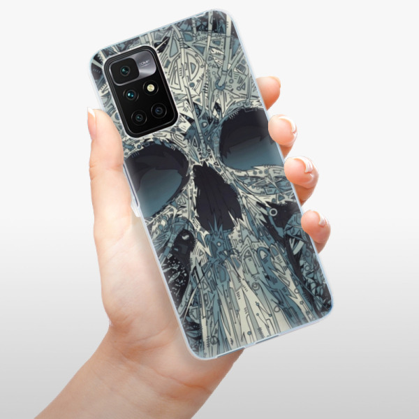 Silikonové pouzdro iSaprio - Xiaomi Redmi 10 - Abstract Skull
