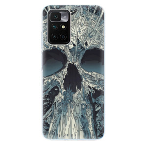 Silikonové odolné pouzdro iSaprio - Abstract Skull na mobil Xiaomi Redmi 10