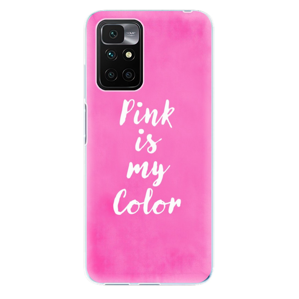 Silikonové odolné pouzdro iSaprio - Pink is my color na mobil Xiaomi Redmi 10 (Silikonový odolný kryt, obal, pouzdro iSaprio - Pink is my color na mobilní telefon Xiaomi Redmi 10)