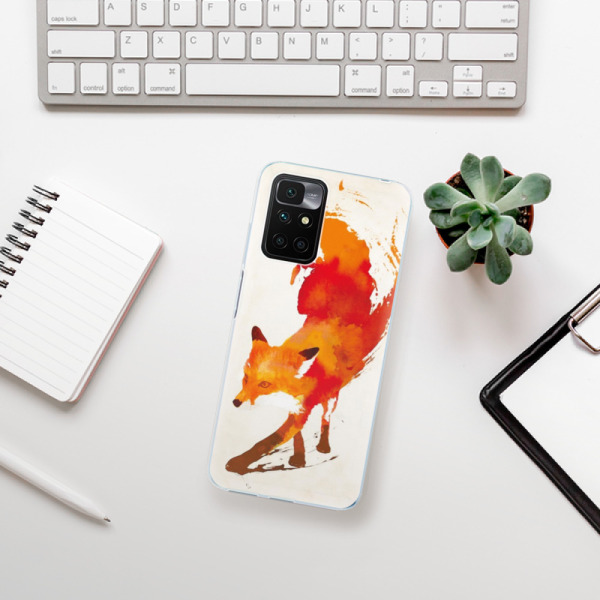 Silikonové pouzdro iSaprio - Xiaomi Redmi 10 - Fast Fox