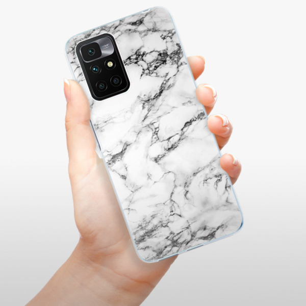 Silikonové pouzdro iSaprio - Xiaomi Redmi 10 - White Marble 01