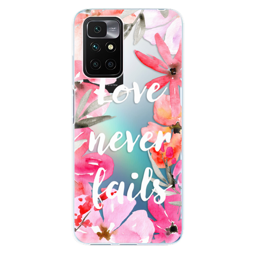Odolné silikonové pouzdro iSaprio - Love Never Fails - Xiaomi Redmi 10