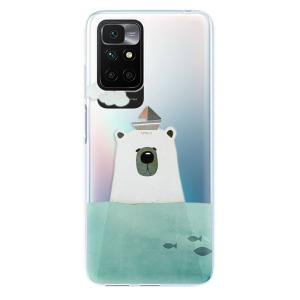 Silikonové odolné pouzdro iSaprio - Bear With Boat na mobil Xiaomi Redmi 10