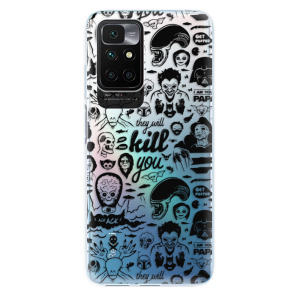 Silikonové odolné pouzdro iSaprio - Comics 01 - black na mobil Xiaomi Redmi 10