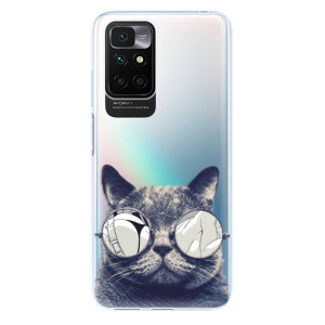 Silikonové odolné pouzdro iSaprio - Crazy Cat 01 na mobil Xiaomi Redmi 10