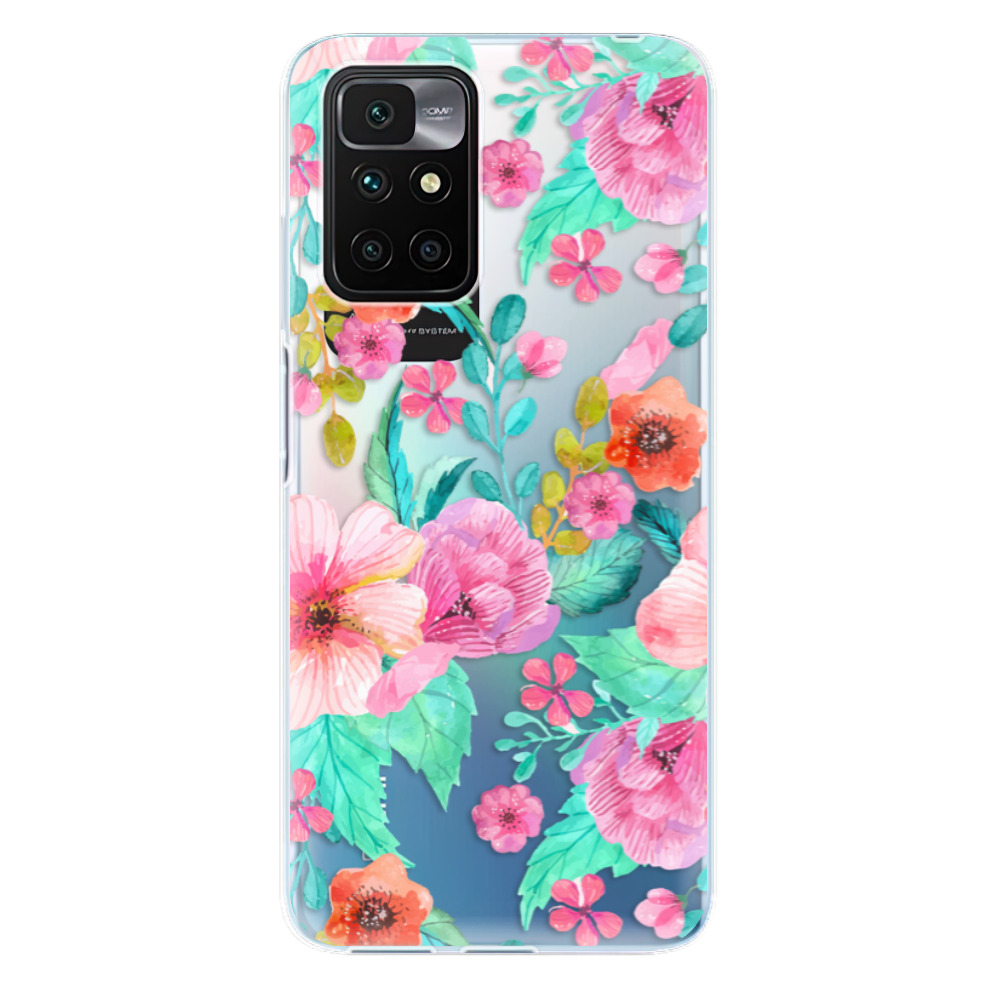 Odolné silikonové pouzdro iSaprio - Flower Pattern 01 - Xiaomi Redmi 10