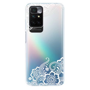 Silikonové pouzdro iSaprio - Xiaomi Redmi 10 - White Lace 02