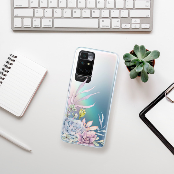 Silikonové pouzdro iSaprio - Xiaomi Redmi 10 - Succulent 01