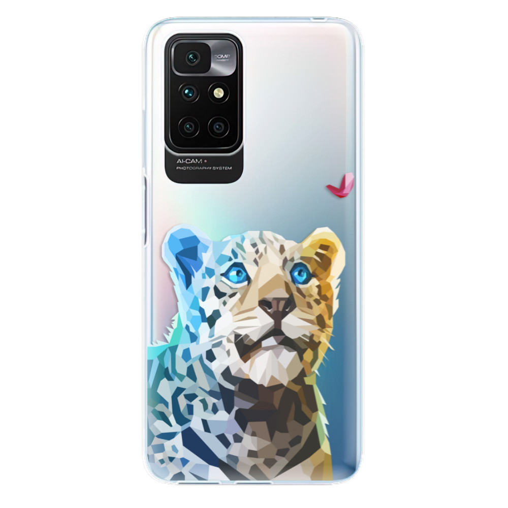 Odolné silikonové pouzdro iSaprio - Leopard With Butterfly - Xiaomi Redmi 10