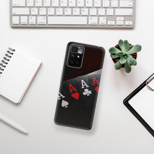 Silikonové pouzdro iSaprio - Xiaomi Redmi 10 - Poker
