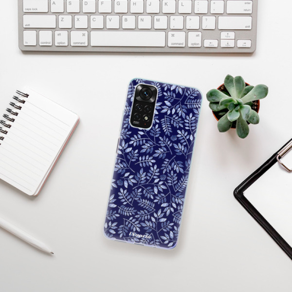 Silikonové pouzdro iSaprio - Xiaomi Redmi Note 11 / Note 11S - Blue Leaves 05