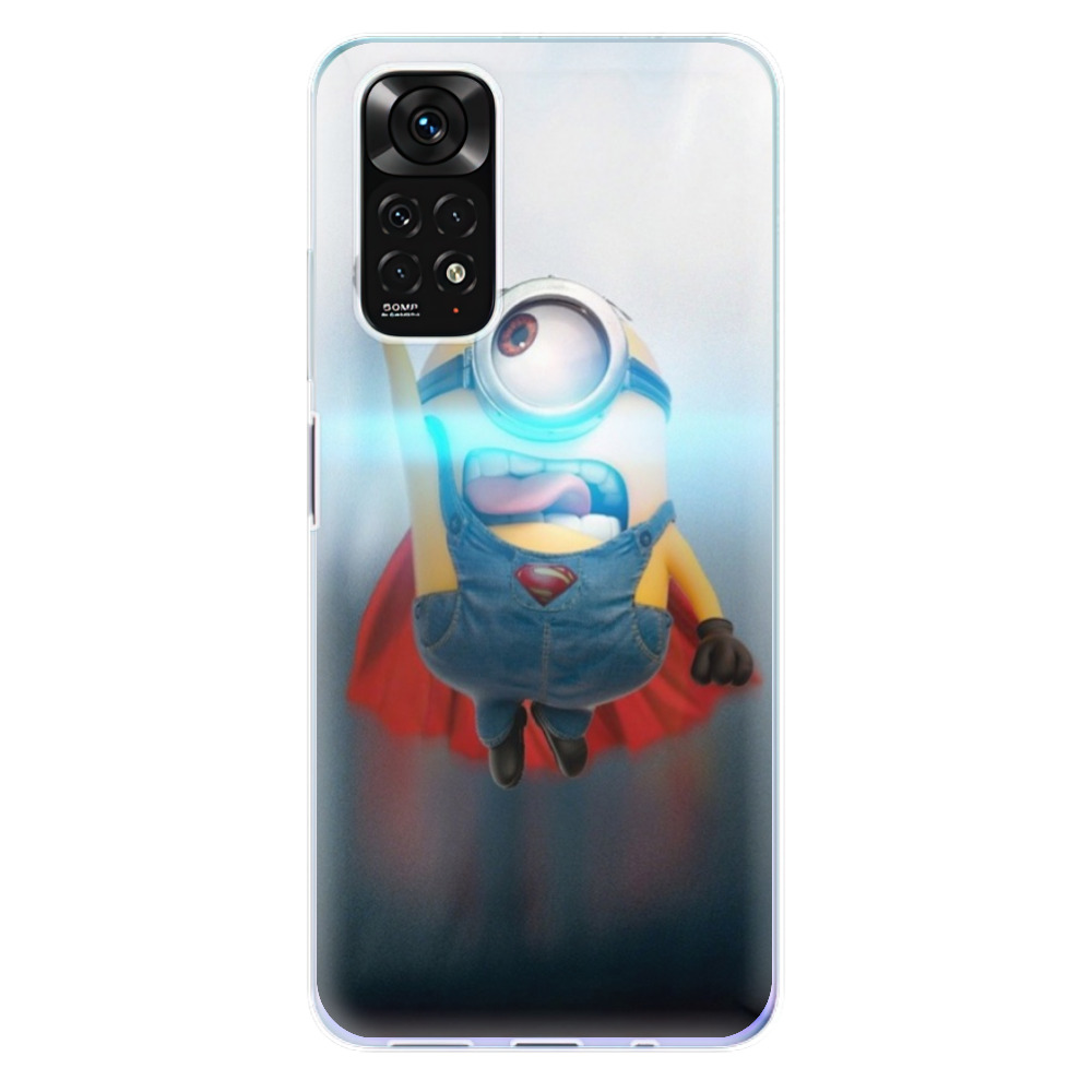 Odolné silikonové pouzdro iSaprio - Mimons Superman 02 - Xiaomi Redmi Note 11 / Note 11S