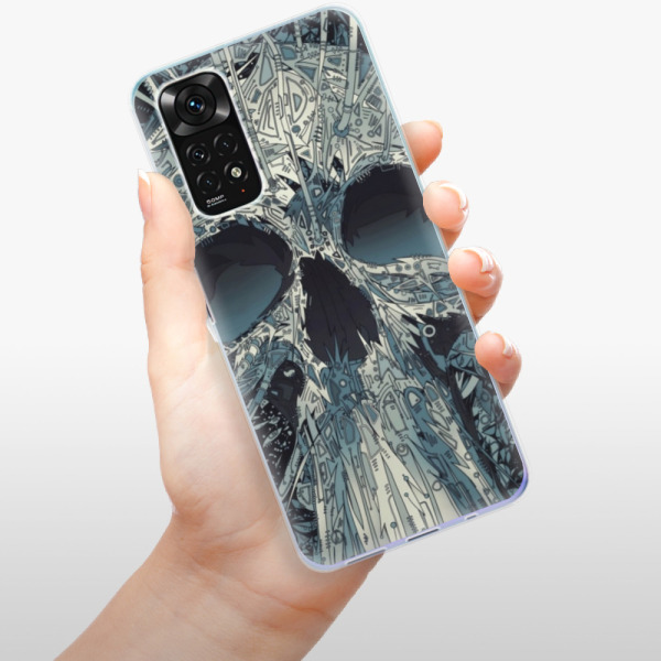 Silikonové pouzdro iSaprio - Xiaomi Redmi Note 11 / Note 11S - Abstract Skull