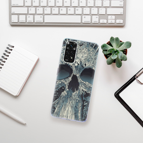 Silikonové pouzdro iSaprio - Xiaomi Redmi Note 11 / Note 11S - Abstract Skull