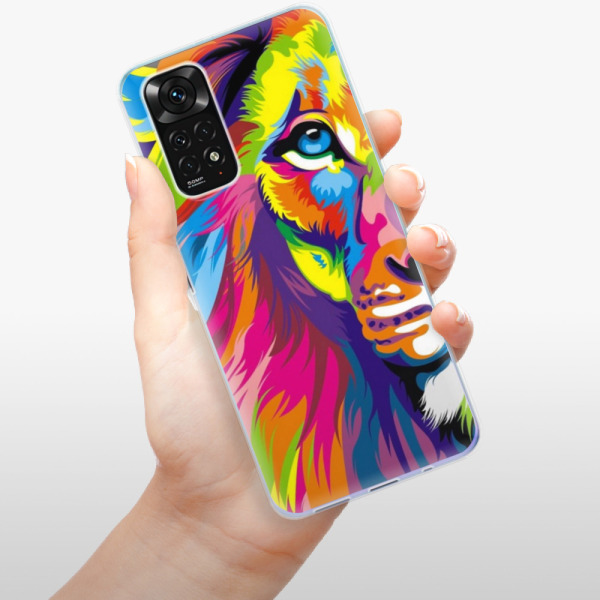 Silikonové pouzdro iSaprio - Xiaomi Redmi Note 11 / Note 11S - Rainbow Lion
