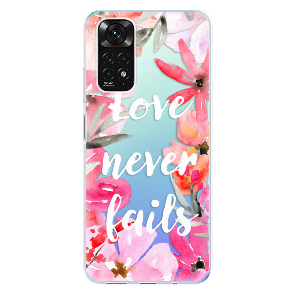Odolné silikonové pouzdro iSaprio - Love Never Fails - Xiaomi Redmi Note 11 / Note 11S