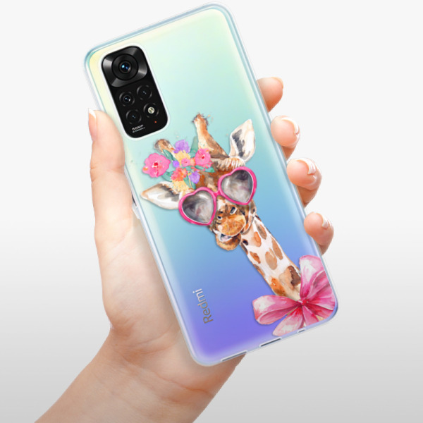 Silikonové pouzdro iSaprio - Xiaomi Redmi Note 11 / Note 11S - Lady Giraffe