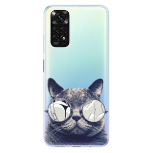 Silikonové pouzdro iSaprio - Xiaomi Redmi Note 11 / Note 11S - Crazy Cat 01