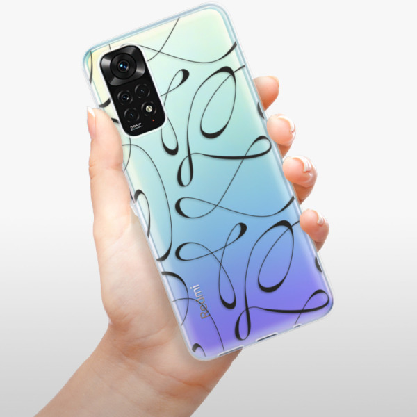 Silikonové pouzdro iSaprio - Xiaomi Redmi Note 11 / Note 11S - Fancy black