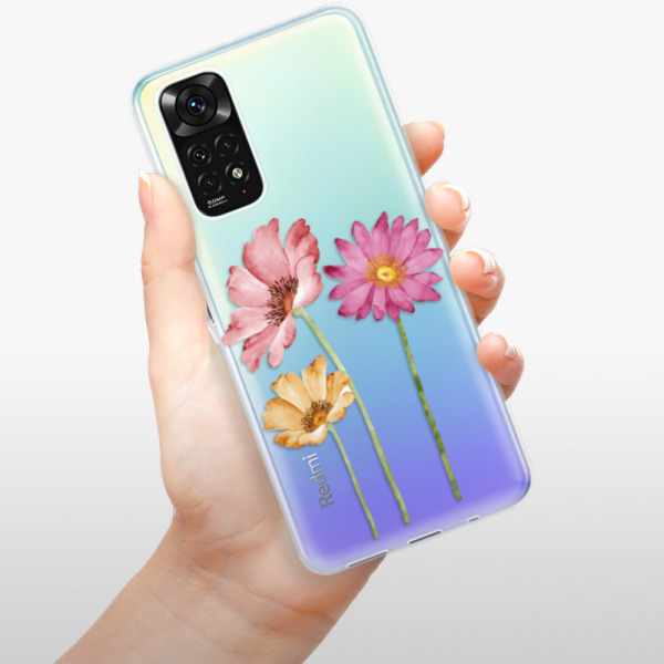 Silikonové pouzdro iSaprio - Xiaomi Redmi Note 11 / Note 11S - Three Flowers
