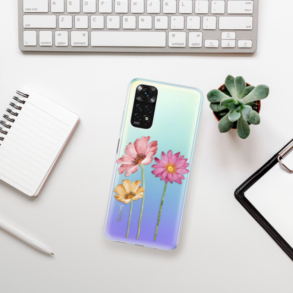 Silikonové pouzdro iSaprio - Xiaomi Redmi Note 11 / Note 11S - Three Flowers