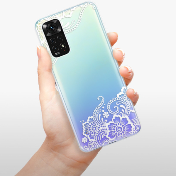 Silikonové pouzdro iSaprio - Xiaomi Redmi Note 11 / Note 11S - White Lace 02