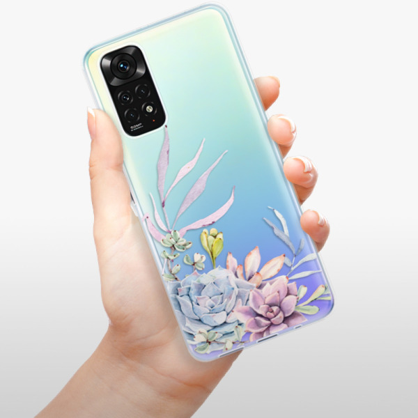 Silikonové pouzdro iSaprio - Xiaomi Redmi Note 11 / Note 11S - Succulent 01