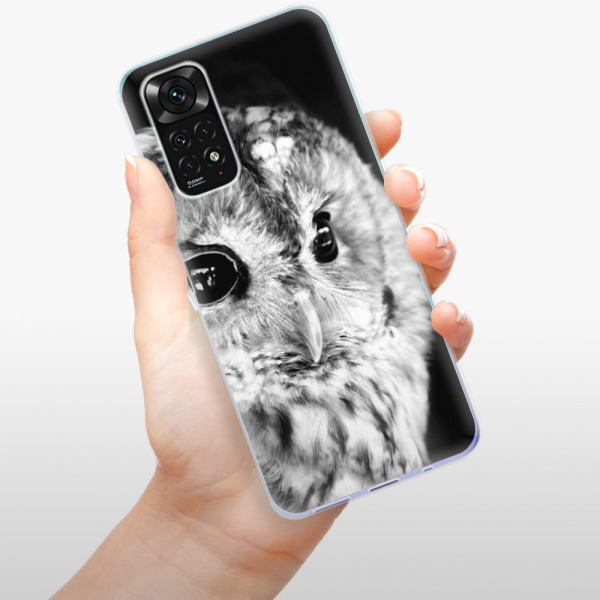 Silikonové pouzdro iSaprio - Xiaomi Redmi Note 11 / Note 11S - BW Owl
