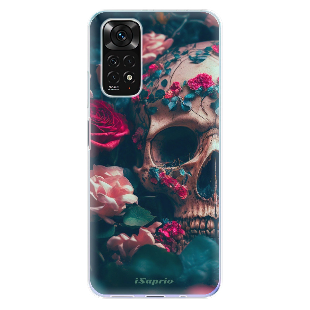 Odolné silikonové pouzdro iSaprio - Skull in Roses - Xiaomi Redmi Note 11 / Note 11S