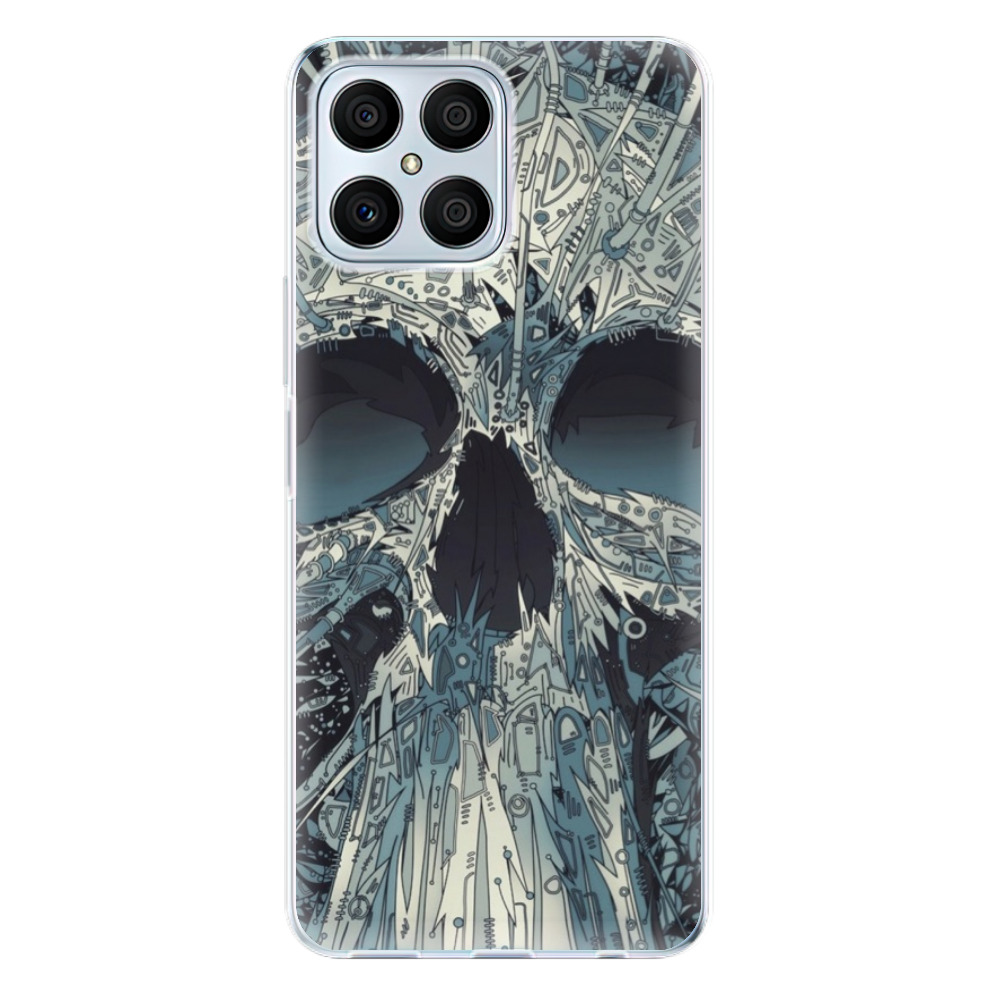 Odolné silikonové pouzdro iSaprio - Abstract Skull - Honor X8