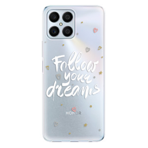Silikonové odolné pouzdro iSaprio - Follow Your Dreams - white na mobil Honor X8
