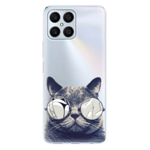 Silikonové odolné pouzdro iSaprio - Crazy Cat 01 na mobil Honor X8