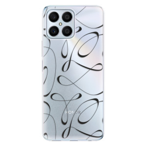 Silikonové odolné pouzdro iSaprio - Fancy - black na mobil Honor X8