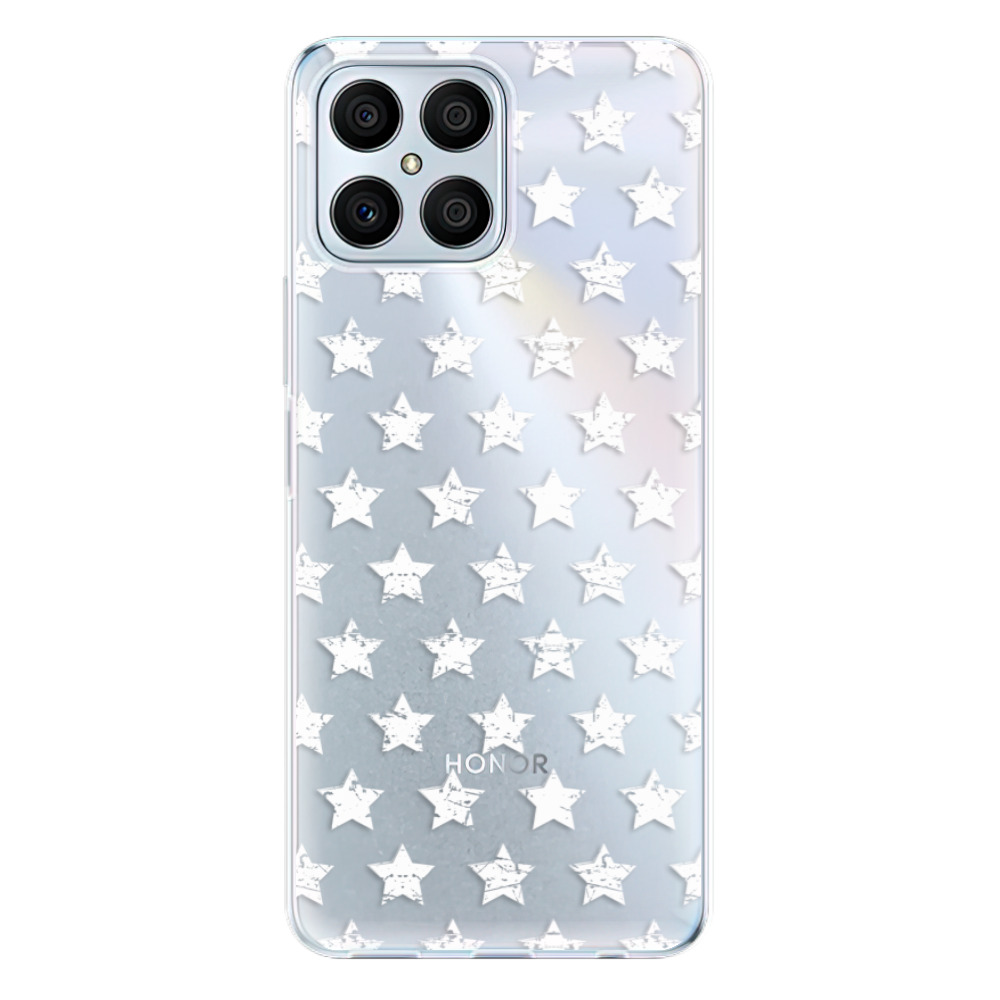 Odolné silikonové pouzdro iSaprio - Stars Pattern - white - Honor X8