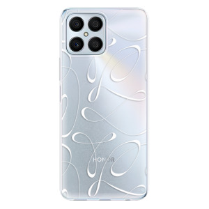 Silikonové odolné pouzdro iSaprio - Fancy - white na mobil Honor X8