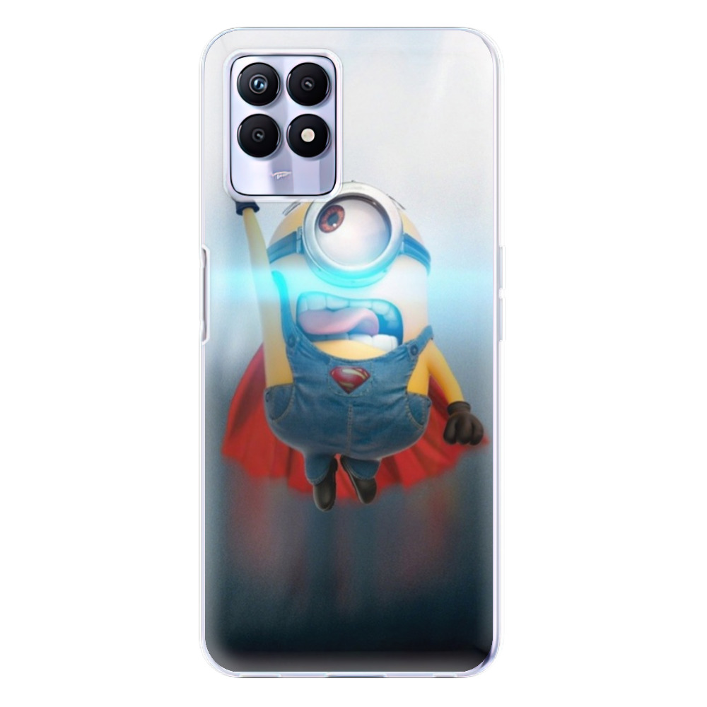 Silikonové odolné pouzdro iSaprio - Mimons Superman 02 na mobil Realme 8i (Silikonový odolný kryt, obal, pouzdro iSaprio - Mimons Superman 02 na mobilní telefon Realme 8i)