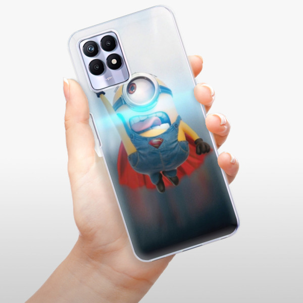 Silikonové pouzdro iSaprio - Realme 8i - Mimons Superman 02
