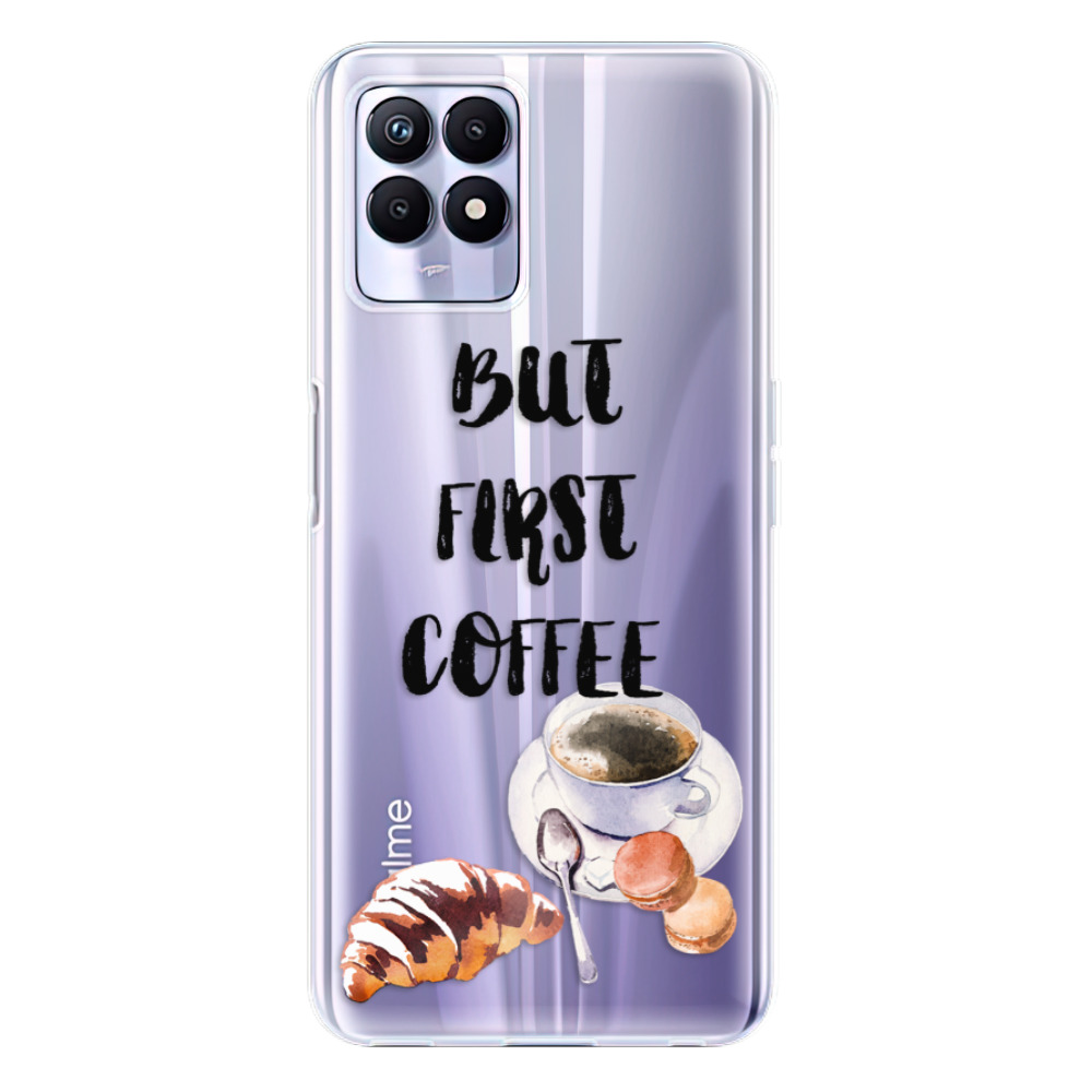 Odolné silikonové pouzdro iSaprio - First Coffee - Realme 8i