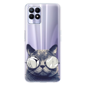 Silikonové odolné pouzdro iSaprio - Crazy Cat 01 na mobil Realme 8i